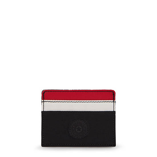 Kipling Cardy Card Holder Bags Black Red Block | AU 2052MQ